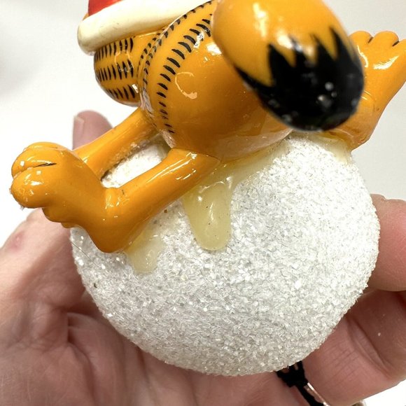 Vintage Enesco Christmas Ornament Garfield Have a Ball 1991 IOB - Picture 12 of 16